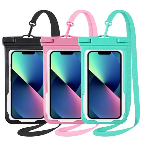Razobws 3 Stück 6,9'' wasserdichte Handyhülle, IPX8 Reise Gadgets und Urlaub Must Haves, Wasserfeste Wasserdichter Beutel für Travel Schwimmen Handyhülle Wasserdicht für iPhone 16 15 14 13 Pro Galaxl Razobws 3 Stück 6,9'' wasserdichte Handyhülle, IPX8 Reise Gadgets und Urlaub Must Haves, Wasserfeste Wasserdichter Beutel für Travel Schwimmen Handyhülle Wasserdicht für iPhone 16 15 14 13 Pro Galaxl von Razobws