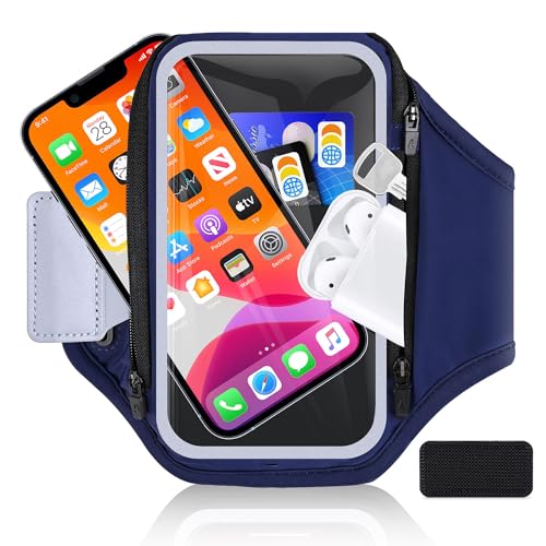 6,8 Zoll Sporttelefon Armband, handlich mit Kopfhörer-Tasche, RAZOBWS Handyhalter-Armtasche für iPhone 16 15 14 13 12 Plus Pro Max Galaxy S20-S24 Ultra mit Kopfhörer-Schlüsseltasche zum Joggen Laufen 6,8 Zoll Sporttelefon Armband, handlich mit Kopfhörer-Tasche, RAZOBWS Handyhalter-Armtasche für iPhone 16 15 14 13 12 Plus Pro Max Galaxy S20-S24 Ultra mit Kopfhörer-Schlüsseltasche zum Joggen Laufen von Razobws
