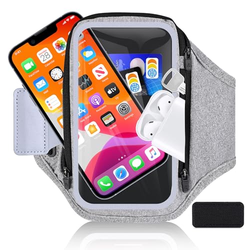 6,8 Zoll Sporttelefon Armband, handlich mit Kopfhörer-Tasche RAZOBWS Handyhalter-Armtasche für iPhone 16 15 14 13 12 Pro Max Galaxy S24 S23 Ultra mit Kopfhörer-Schlüsseltasche zum Joggen Laufen 6,8 Zoll Sporttelefon Armband, handlich mit Kopfhörer-Tasche RAZOBWS Handyhalter-Armtasche für iPhone 16 15 14 13 12 Pro Max Galaxy S24 S23 Ultra mit Kopfhörer-Schlüsseltasche zum Joggen Laufen von Razobws