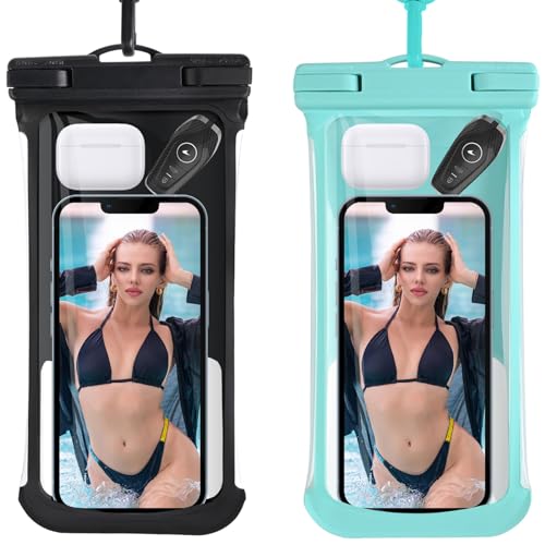 Razobws 2 Stück wasserdichte Handyhülle, IPX8 Reise Gadgets und Urlaub Must Haves, Wasserfeste Wasserdichter Beutel für Travel Schwimmen Handyhülle Wasserdicht für Galaxy iPhone 15 14 13 12 Pro Max Razobws 2 Stück wasserdichte Handyhülle, IPX8 Reise Gadgets und Urlaub Must Haves, Wasserfeste Wasserdichter Beutel für Travel Schwimmen Handyhülle Wasserdicht für Galaxy iPhone 15 14 13 12 Pro Max von Razobws