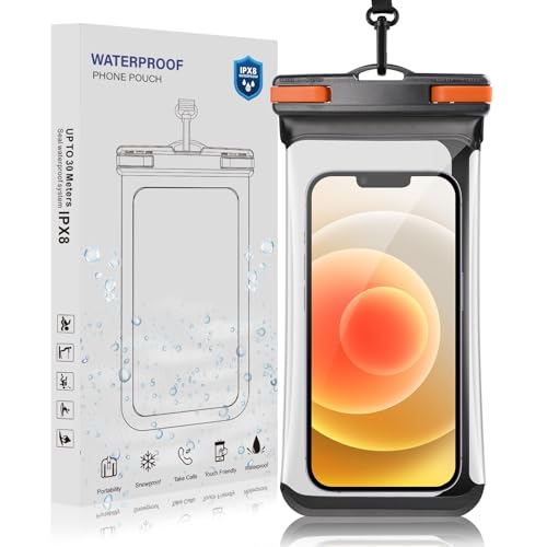 Razobws 7'' wasserdichte Handyhülle mit TPU-Material, IPX8 Reise Gadgets und Urlaub Must Haves, Wasserfeste Wasserdichter Beutel für Travel Schwimmen, Wasserdicht für iPhone 15 14 13 12 Pro Max Razobws 7'' wasserdichte Handyhülle mit TPU-Material, IPX8 Reise Gadgets und Urlaub Must Haves, Wasserfeste Wasserdichter Beutel für Travel Schwimmen, Wasserdicht für iPhone 15 14 13 12 Pro Max von Razobws