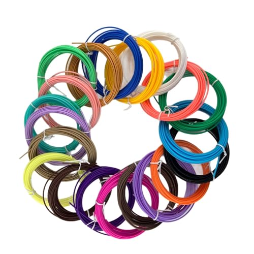 20 Stück 3D Doodler Pen Nachfüllungen,3D Stift Filament,Niedrige Drucktemperatur PCL Filament,20 Farben,5 Meter für Jede Farbe,Kompatibel mit Den Meisten Desktop-Druckern 20 Stück 3D Doodler Pen Nachfüllungen,3D Stift Filament,Niedrige Drucktemperatur PCL Filament,20 Farben,5 Meter für Jede Farbe,Kompatibel mit Den Meisten Desktop-Druckern von Rbleote