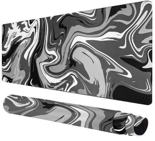 Rcege Großer Mauspad für Schreibtisch - 600x300mm Gaming-Mauspad mit genähten Kanten, Nicht rutschender Unterlage, Schreibtischmatte für Tastatur und Maus von Rcege