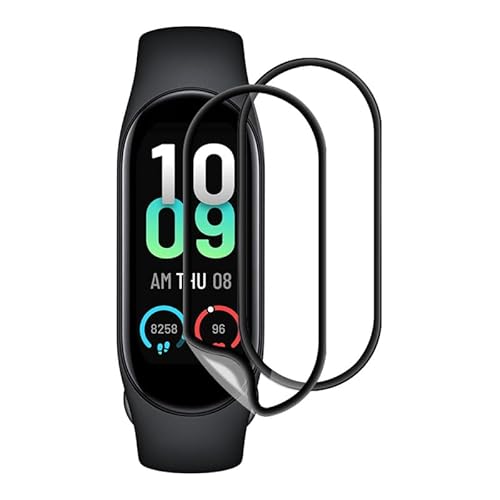 Rcokas [2 Stück] Schutzfolie Xiaomi Band 7 für Panzerglasfolie Xiaomi Band 7 Displayschutz, Soft TPU Anti-Kratz HD, Displayschutzfolie für Xiaomi Band 7 Folie von Rcokas