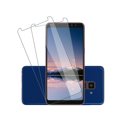 Rcokas [2 Stück für Samsung A8 Plus Schuztfolie Galaxy A8+ (2018) Panzerglas Folie, 9H Displayschutzfolie, Ultra-klar, Anti-Bläschen, Anti-Kratzen, für Samsung Galaxy A8 Plus (2018) Screen Protector von Rcokas
