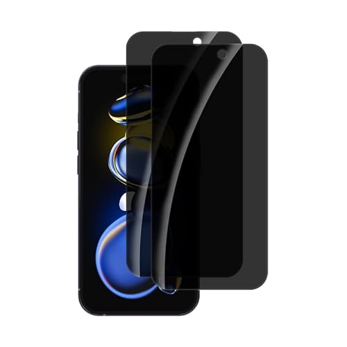 Rcokas [2 Stück für Schutzfolie Anti-spy iphone 14 Pro Displayschutz Panzerglas Anti-spy iphone 14 Pro 5G Blickschutz, [HD][9H Härte][Anti-Kratzen][Frei von Kratzern] von Rcokas