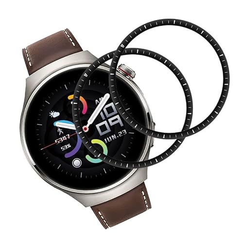 Rcokas Schutzfolie für Huawei Watch 4 Pro - 2 Stück Panzerglasfolie [Soft TPU] [HD Displayschutzfolie] - Kratzfester Displayschutz von Rcokas