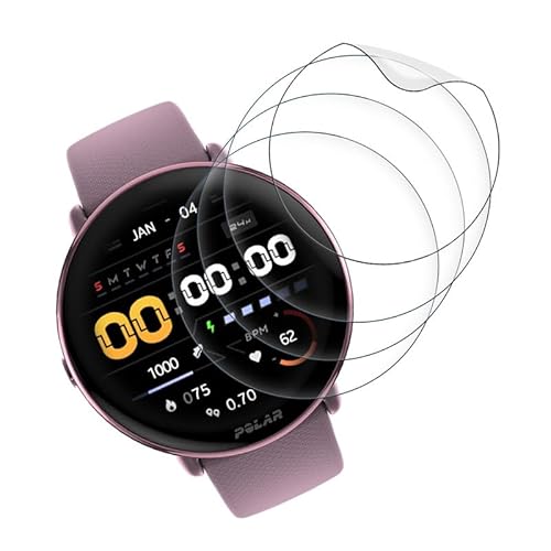 Rcokas [4 Stück für Schutzfolie Polar Ignite 3 Displayschutz Schutz Polar Ignite 3 Folie, [HD][Soft TPU][Anti-Kratzen][Frei von Kratzern] von Rcokas