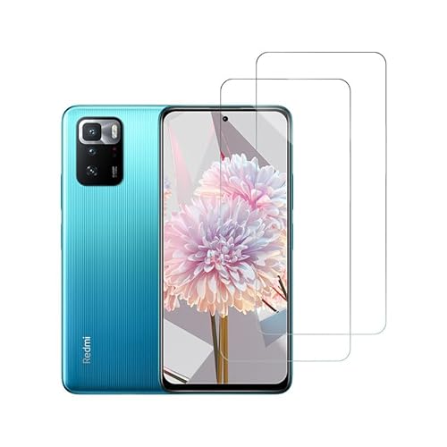 Rcokas Schutzfolie für Panzerglas Xiaomi Redmi Note 10 Pro Schutzfolie Glas Xiaomi Note 10 Pro Displayschutz [2 Stück], 9H Härte, HD Displayschutzfolie für Xiaomi Redmi Note 10 Pro 5G Folie von Rcokas