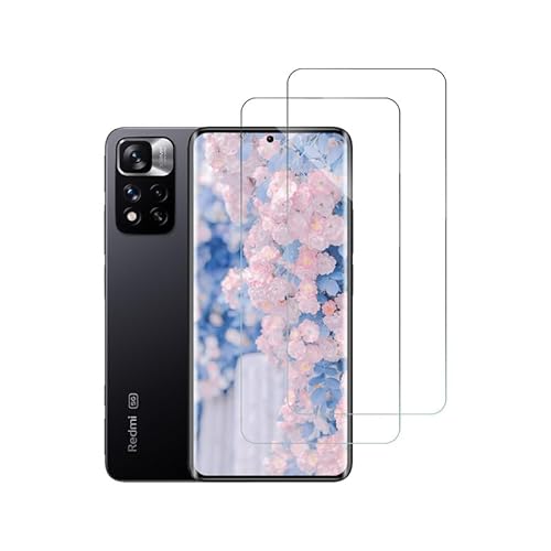 Rcokas Schutzfolie für Panzerglas Xiaomi Redmi Note 11 Pro Schutzfolie Glas Xiaomi Note 11 Pro 5G Displayschutz [2 Stück], 9H Härte, HD Displayschutzfolie für Xiaomi Redmi Note 11 Pro 5G Folie von Rcokas