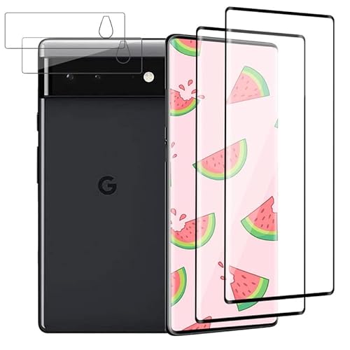 Rcokas für [2+2 Stück Panzerglas Google Pixel 6 Pro Kameraschutz Schutzfolie Schutz Google Pixel 6 Pro 5G Displayschutz [9H][HD Displayschutzfolie][Blasenfrei] von Rcokas