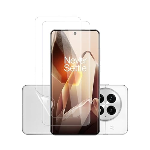 Rcokas für [2 Stück Folie OnePlus 13 Screen Protector Schutzfolie OnePlus 12 5G Schutz Displayschutz [Soft TPU][HD Displayschutzfolie][Anti-Kratzer][Blasenfrei] von Rcokas