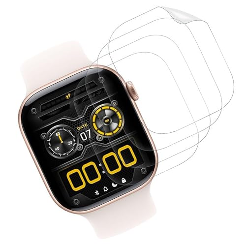 Rcokas für [4 Stück Folie Apple Watch 10 46mm Screen Protector Schutzfolie Schutz Apple Watch Series 10 46mm Displayschutz [Soft TPU][HD Displayschutzfolie] von Rcokas