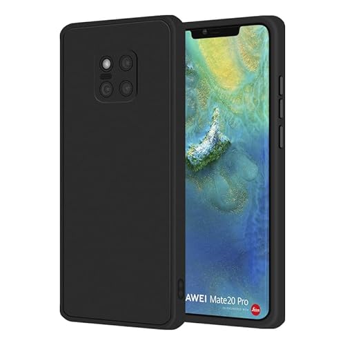 Rcokas für Handyhülle Huawei Mate 20 Pro Hülle Schwarz Huawei Mate 20 Pro Schutzhülle Case Cover Black Silikon, Soft TPU, Stoßfest, rutschfest, Basic Standard Rcokas für Handyhülle Huawei Mate 20 Pro Hülle Schwarz Huawei Mate 20 Pro Schutzhülle Case Cover Black Silikon, Soft TPU, Stoßfest, rutschfest, Basic Standard von Rcokas