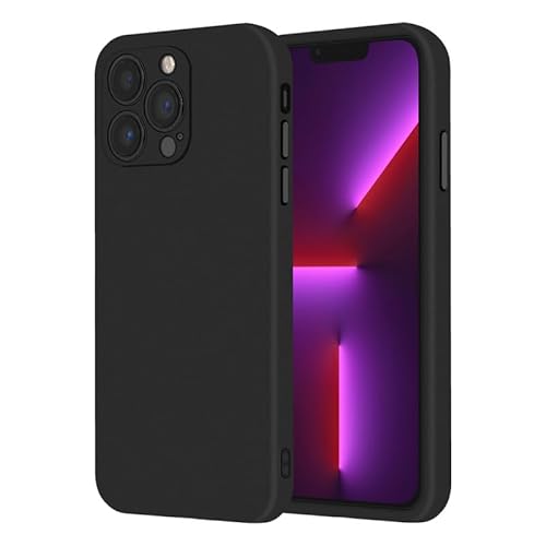 Rcokas für Handyhülle iPhone 13 Pro Hülle Schwarz iPhone 13 Pro Schutzhülle iPhone 13 Pro Case Cover Black Silikon, Soft TPU, Stoßfest, rutschfest, Basic Standard Rcokas für Handyhülle iPhone 13 Pro Hülle Schwarz iPhone 13 Pro Schutzhülle iPhone 13 Pro Case Cover Black Silikon, Soft TPU, Stoßfest, rutschfest, Basic Standard von Rcokas