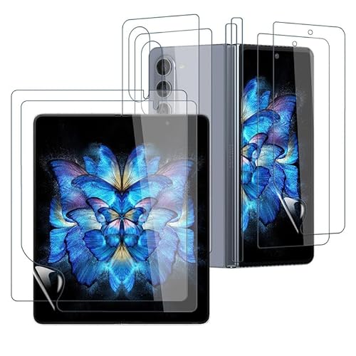 Rcokas für Schutzfolie Z Fold 5 5G Panzerglasfolie Z Fold 5 5G Displayschutz [2 Stück], Displayschutzfolie mit Z Fold 5 5G Folie [Soft TPU][Ultra-klar][Blasenfreie][Samsung Galaxy Z Fold 5 5G] von Rcokas