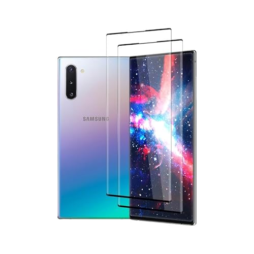 Rcokas für Schutzfolie für Panzerglas Samsung Note 10 Plus Displayschutz Galaxy Note 10 Plus Schutzglas Folie Schutz Glas, [9H][2 Stück][HD Displayschutzfolie] von Rcokas