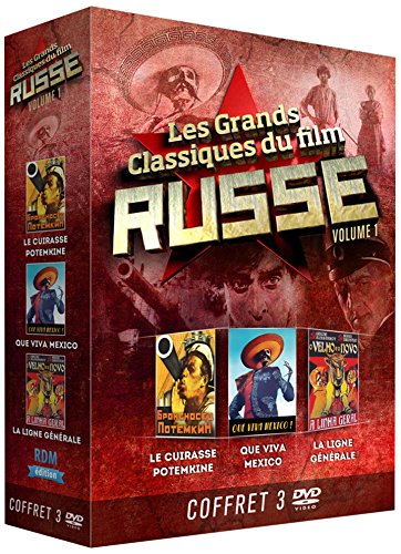 Coffret les grands classiques du film russe, vol. 1 : le cuirassé potemkine ; que viva mexico ; la ligne générale [FR Import] von Rdm Edition