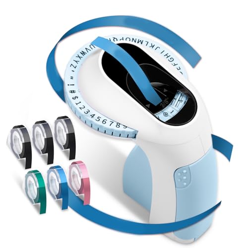 Rdxanc Prägemaschine Beschriftungsgerät 3D Prägegerät Handheld Label Prägegerät Tragbares Prägegerät von Rdxanc
