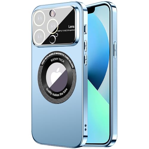 Rdyi6ba8 Matt für iPhone 13 Pro Max Hülle, Voll Kameraschutz, Mattierte PC Rückseite TPU Bumper Handyhülle für iPhone 13 Pro Max,Blau von Rdyi6ba8