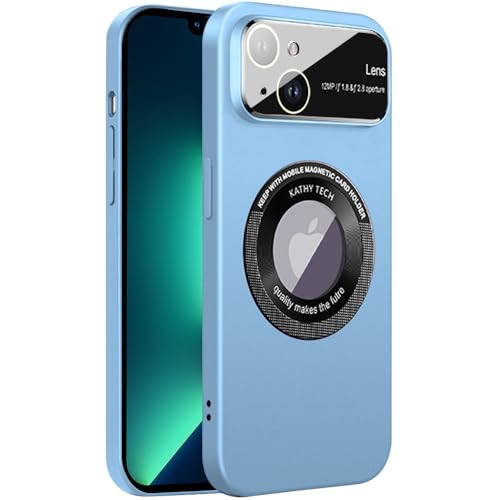 Rdyi6ba8 kompatibel mit iPhone 14 Matt Hülle,Kamera Vollständiger Schutz Handyhülle kompatibel kabelloses Laden Ultra Dünn Matte PC Case für iPhone 14 - Blau von Rdyi6ba8