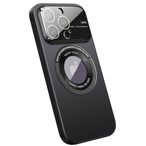 Rdyi6ba8 kompatibel mit iPhone 15 Pro Matt Hülle,Kamera Vollständiger Schutz Handyhülle kompatibel kabelloses Laden Ultra Dünn Matte PC Case für iPhone 15 Pro - Schwarz von Rdyi6ba8