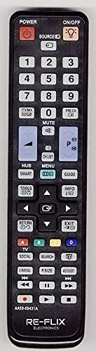 Re-Flix Ersatzfernbedienung AA59-00431A geeignet für Samsung UE40D7090L von Re-Flix