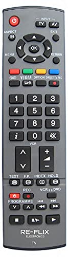 Re-Flix Ersatzfernbedienung EUR7651120 passend für Panasonic TV TX-32G20E von Re-Flix