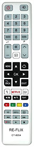 Re-Flix Fernbedienung CT-8054 passend für Toshiba TV 32U6863DG Re-Flix Fernbedienung CT-8054 passend für Toshiba TV 32U6863DG von Re-Flix