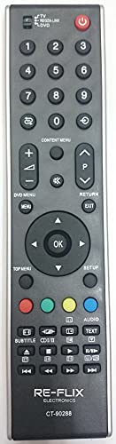 Re-Flix Fernbedienung CT-90288 / CT-90301 passend für Toshiba TV 42RV636 Re-Flix Fernbedienung CT-90288 / CT-90301 passend für Toshiba TV 42RV636 von Re-Flix