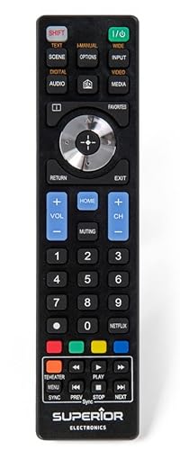 Re-Flix Superior TV Fernbedienung passend für Sony KD-49XH9505 KD-77A1 KDL-32V2000 KDL-40V5810 KDL-50W829B XR-75X92J von Re-Flix