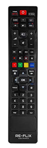 Re-Flix TV Universal Universal Fernbedienung geeignet für GRUNDIG 32GFB5625 und alle Modelle ab Baujahr 2000 von Re-Flix