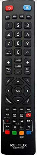 Re-Flix Universalfernbedienung UCT-053 für Blaupunkt 32147I 32/147I von Re-Flix