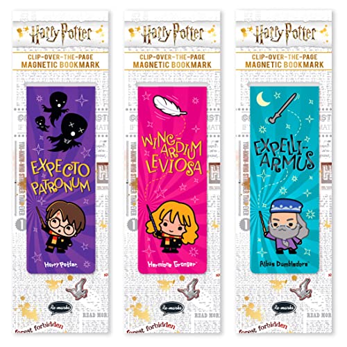 Re-Marks Harry Potter & Friends Jumbo Magnetische Lesezeichen Kollektion, 3er Set von Re-Marks