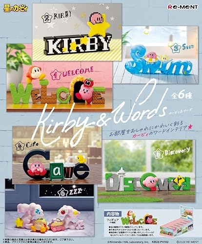 Kirby assortiment Figurines Kirby & Words 6 cm (6) von Re-Ment
