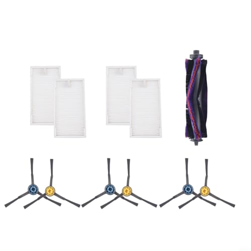 Regelmäßiger Ersatz für maximale Reinigungseffizienz. Hauptrollen-Seitenbürstenfilter-Set Regelmäßiger Ersatz für maximale Reinigungseffizienz. Hauptrollen-Seitenbürstenfilter-Set von ReachMall