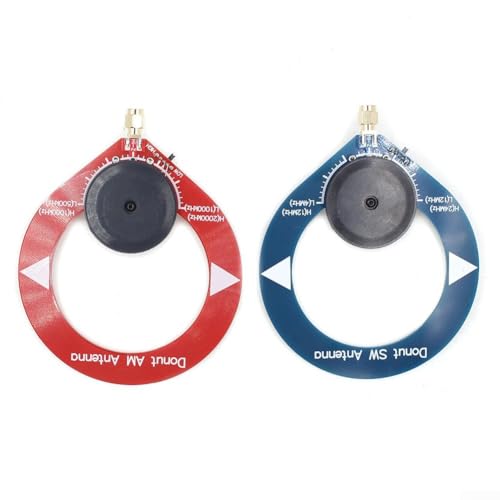 Resonanzantenne mit hoher Impedanz für Donut-Mittel- und Kurzwellen-Empfang (rot + blau) von ReachMall