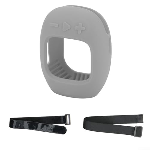 Tragbare Silikonhülle für JBL für Clip 5 Lautsprecher, entworfen für Musikliebhaber unterwegs (grau) von ReachMall