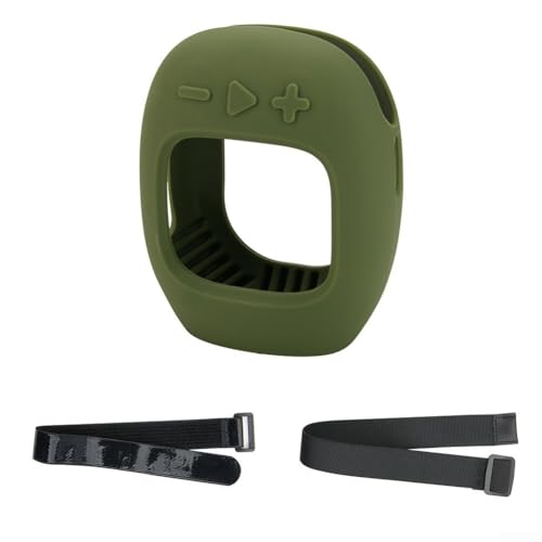 Tragbare Silikonhülle für JBL für Clip 5 Lautsprecher, entworfen für Musikliebhaber unterwegs (grün) von ReachMall