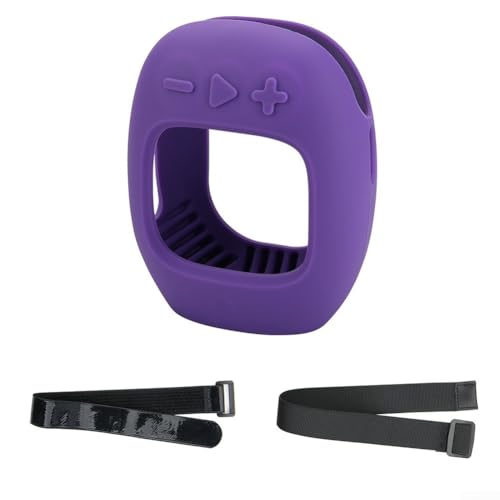 Tragbare Silikonhülle für JBL für Clip 5 Lautsprecher, entworfen für Musikliebhaber unterwegs (lila) von ReachMall