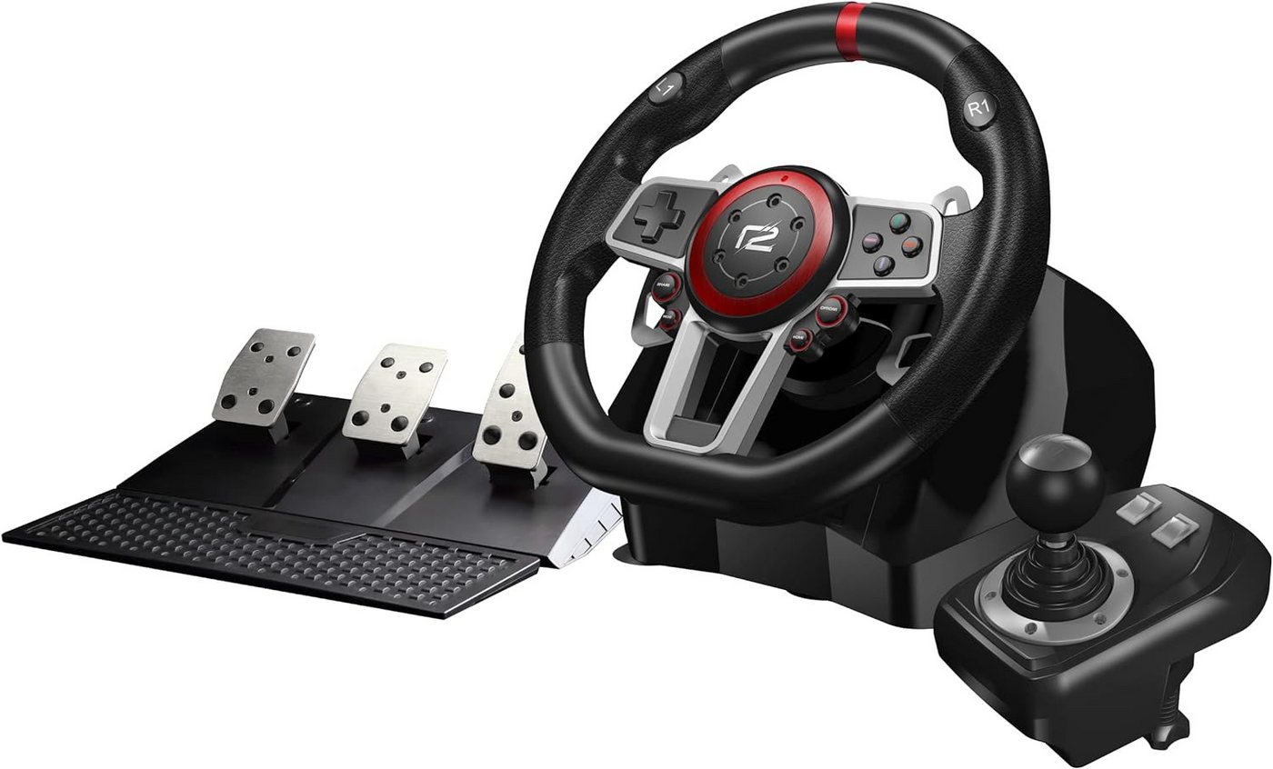 Ready2gaming Multi System Racing Wheel Pro Gaming-Lenkrad (Kompatibel mit PS3, PS4, Xbox Series X/S & One, PC & Nintendo Switch) von Ready2gaming