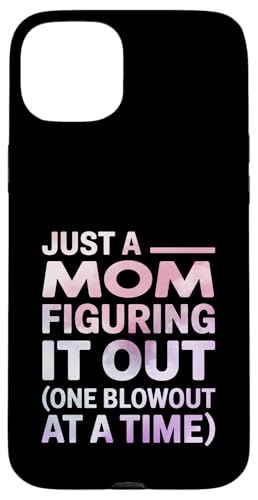 Lustiges Zitat "Just a Mom Figuring It Out" Hülle für iPhone 15 Plus Lustiges Zitat "Just a Mom Figuring It Out" Hülle für iPhone 15 Plus von Real Life Mama Mode