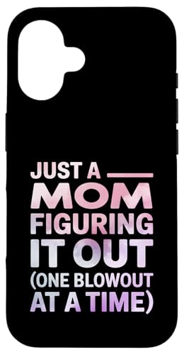 Lustiges Zitat "Just a Mom Figuring It Out" Hülle für iPhone 16 Lustiges Zitat "Just a Mom Figuring It Out" Hülle für iPhone 16 von Real Life Mama Mode