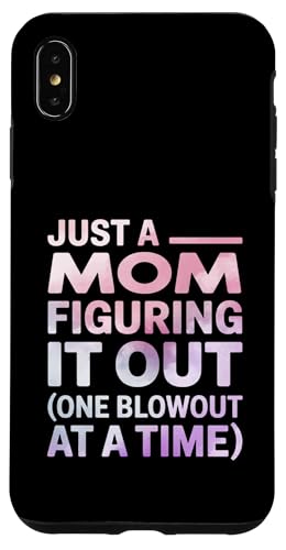 Lustiges Zitat "Just a Mom Figuring It Out" Hülle für iPhone XS Max Lustiges Zitat "Just a Mom Figuring It Out" Hülle für iPhone XS Max von Real Life Mama Mode