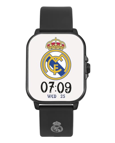 Real Madrid Offizielle Smartwatch, RM2005-50, Schwarz, kompatibel mit Android und iOS von Real Madrid