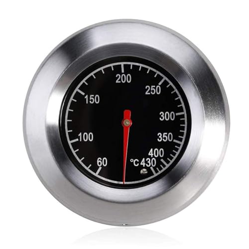 Edelstahl-Röstthermometer Grillthermometer, Gasgrillthermometer 60-430℃ / 100-800℉ Grillthermometer für alle Grills, Raucher und Grillwagen Edelstahl-Röstthermometer Grillthermometer, Gasgrillthermometer 60-430℃ / 100-800℉ Grillthermometer für alle Grills, Raucher und Grillwagen von RealBrite
