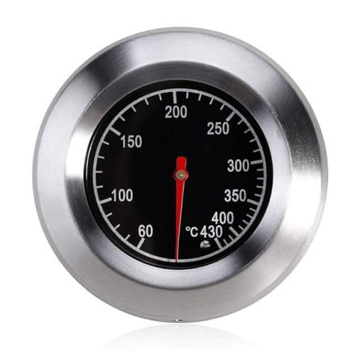 Edelstahl-Röstthermometer Grillthermometer, Gasgrillthermometer 60-430℃ / 100-800℉ Grillthermometer für alle Grills, Raucher und Grillwagen von RealBrite