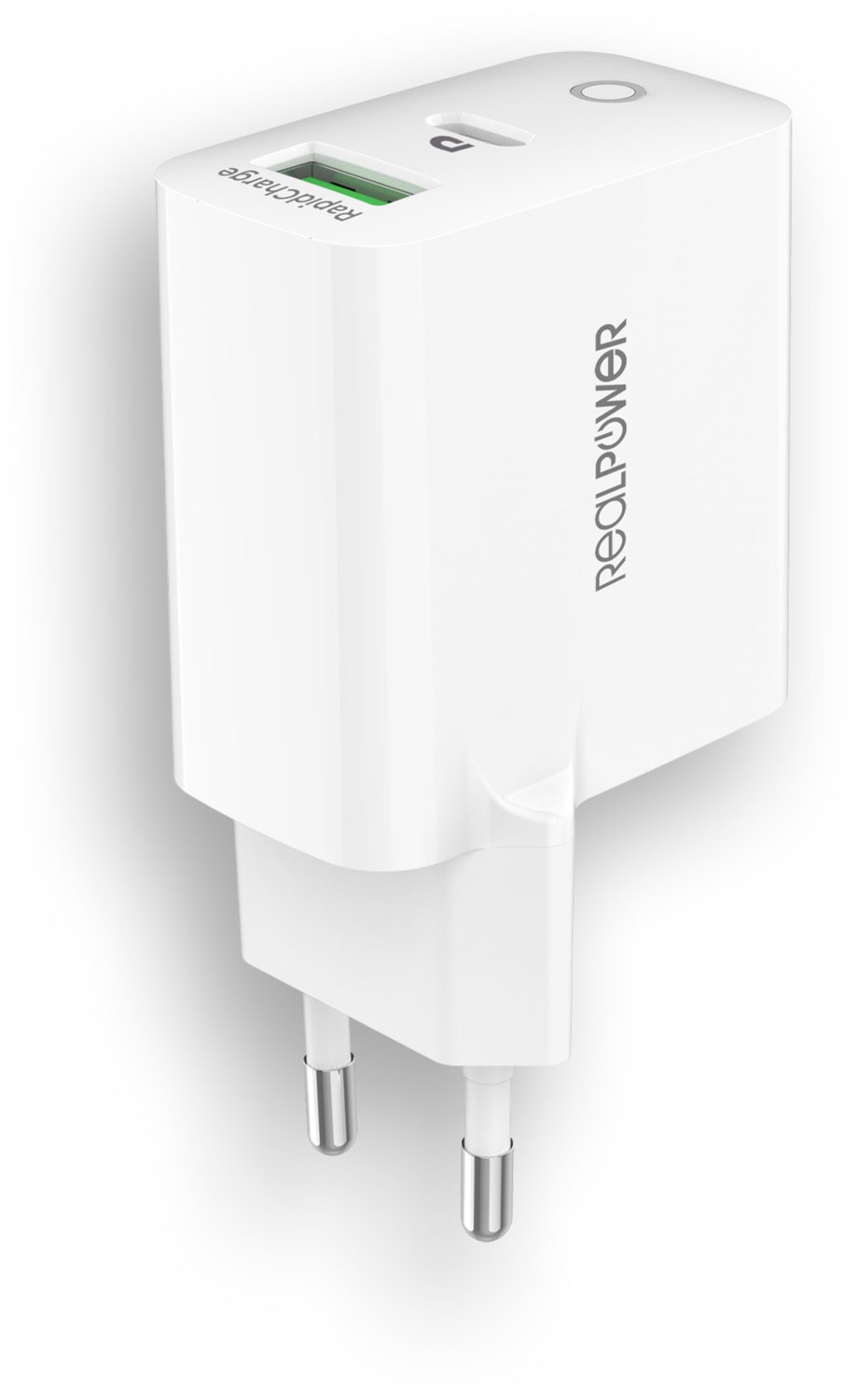 PC-38 USB/-C Wandladegerät (38W) von RealPower
