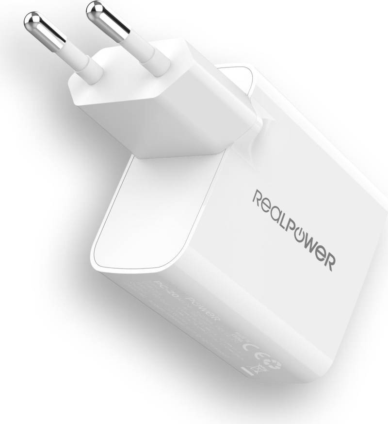 RealPower 352262 Ladegerät für Mobilgeräte Weiß Indoor (352262) von RealPower