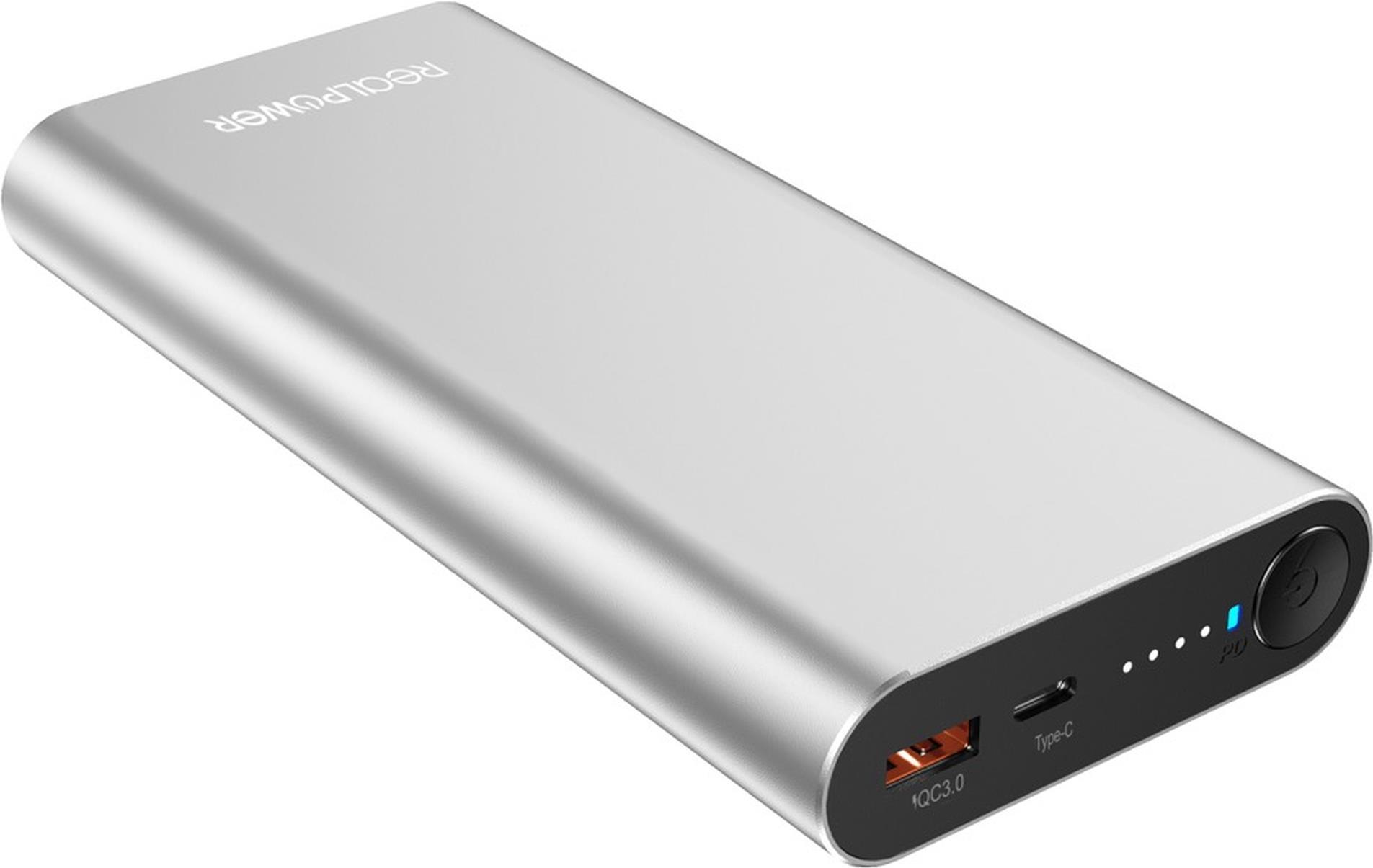 RealPower PB-20000PD Lithium-Ion (Li-Ion) 20000 mAh Aluminium (408097) von RealPower